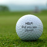 Personalisiert Funny Love Golf Balls Golfball<br><div class="desc">Die lustigen verlorenen Golfbälle. Sie können Ihren Namen und Ihre eigenen Worte auf den Golfbälle anpassen. Gutes Geschenk für alle Golfer.</div>
