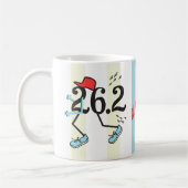 PERSONALISIERT Funny Marathon 26.2 © Geschenk für  Kaffeetasse (Links)