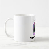 Personalisiert Funny Monkey Meme | Retro Minimalis Kaffeetasse (Links)