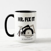 Personalisiert Funny Mr Fix It Tasse (Links)