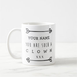 Personalisiert Funny Mug - Clown Kaffeetasse