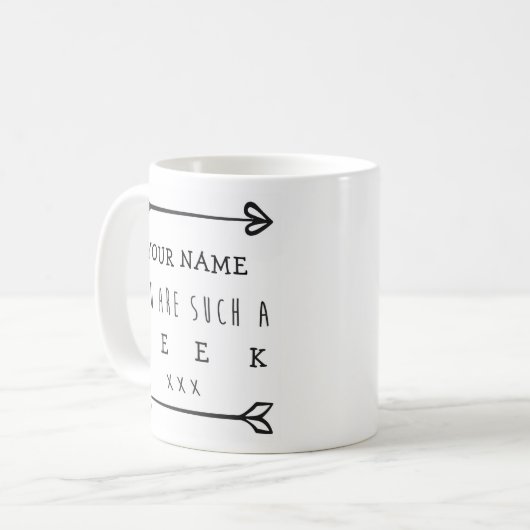 Personalisiert Funny Mug - Geek Kaffeetasse (Vorderseite Links)