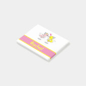 Personalisiert Funny Niedlich Fox Post-it Klebezettel (angewinkelt)