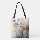 Personalisiert Funny Nurse Floral Stethoscope Boho Tasche (Rückseite)