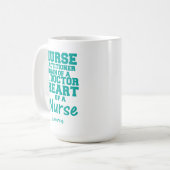 Personalisiert Funny Nurse Practitioner Kaffeemasc Kaffeetasse (Vorderseite Links)