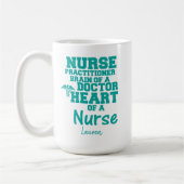 Personalisiert Funny Nurse Practitioner Kaffeemasc Kaffeetasse (Links)