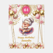 Personalisiert Funny Oma Blanket Geburtstagsgesche Fleecedecke (Vorderseite)