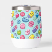 Personalisiert Funny Pills Pharmacy Wine Tumbler (Vorderseite)