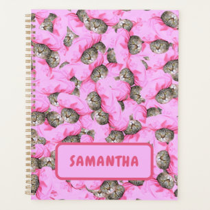 Personalisiert Funny Pink Cat Planer