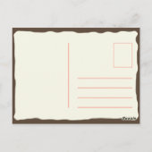 Personalisiert - Funny Pink Donut Dessert Danke Postkarte (Rückseite)