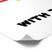 Personalisiert Funny Popcorn Poster (Ecke)