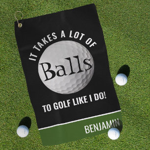Personalisiert Funny Pun Golfer Golfhandtuch
