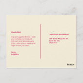 Personalisiert - Funny Quote Cake Postkarte (Rückseite)