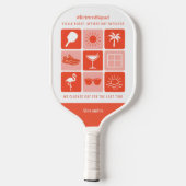 Personalisiert Funny Remüde Squad Pickleball Pickleball Schläger (Rückseite)