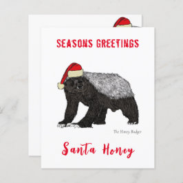 Personalisiert Funny Santa Honey Badger