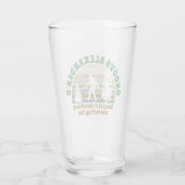 Personalisiert Funny Sasquatch Sanctuary Glas (Rückseite)