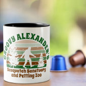 Personalisiert Funny Sasquatch Sanctuary Kaffeetasse