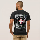 Personalisiert Funny Single Merman on Duty Lifegua T-Shirt (Schwarz voll)