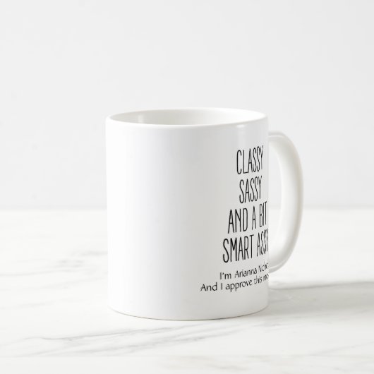 Personalisiert Funny Spaß Trendy Classic Tasse, 11 Kaffeetasse (VorderseiteRechts)