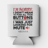 Personalisiert Funny Sprichwort Birthday Gag Dosenkühler (Rückseite)