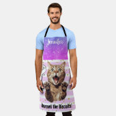 Personalisiert Funny Tabby Cat Schürze (Getragen)