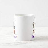 Personalisiert Funny Tired Mama Hexe Niedlich Hall Kaffeetasse (Mittel)