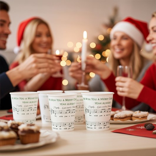 Personalisiert Funny "Wir wünschen dir ein frohes Pappbecher