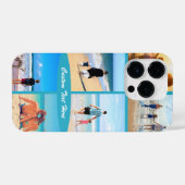 Personalisiert für den Textnamen in der Fotocollag iPhone Hülle (Rückseite (Horizontal))