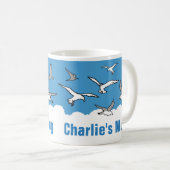 Personalisiert für den Vogel Lover. Birdwatcher Kaffeetasse (VorderseiteRechts)