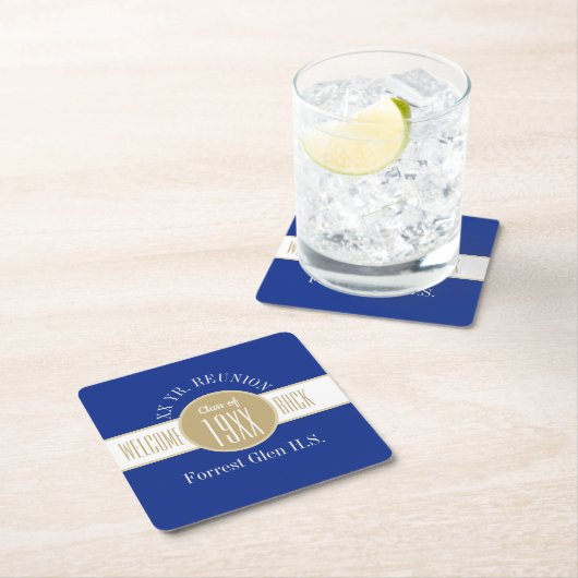 Personalisiert für dich! Class Wiedersehen Paper U Rechteckiger Pappuntersetzer (Vor Ort)