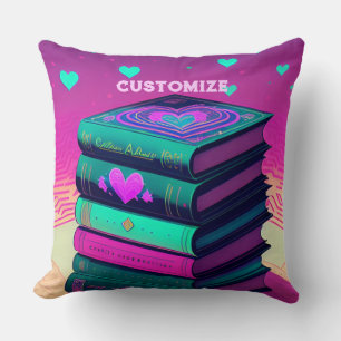 Personalisiert für die Liebe von Büchern Kissen