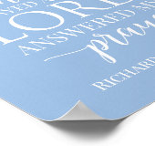 Personalisiert für dieses Kind betete ich einen kl Poster (Ecke)