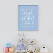 Personalisiert für dieses Kind betete ich einen kl Poster