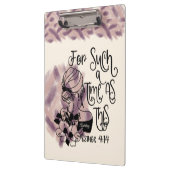 Personalisiert für eine solche Zeit  Klemmbrett (Links)