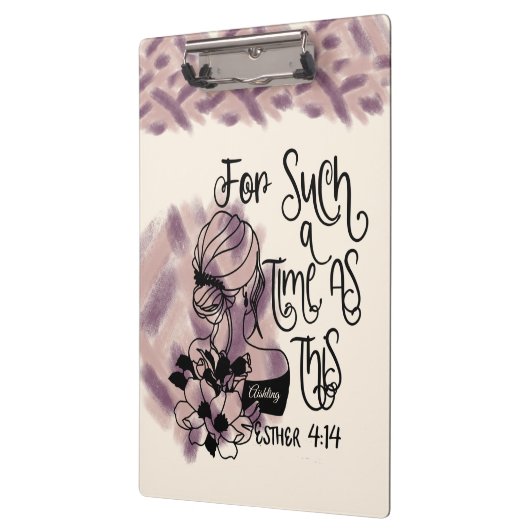 Personalisiert für eine solche Zeit  Klemmbrett (Links)