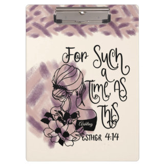 Personalisiert für eine solche Zeit  Klemmbrett