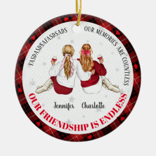 Personalisiert für Freunde und Bekannte Keramik Ornament