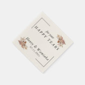 Personalisiert für Ihre glücklichen Tränen Boho Ho Serviette (Ecke)