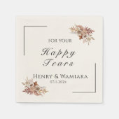 Personalisiert für Ihre glücklichen Tränen Boho Ho Serviette (Vorderseite)