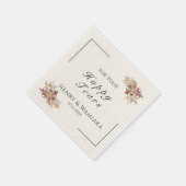 Personalisiert für Ihre glücklichen Tränen Boho Ho Serviette (Ecke)