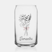 Personalisiert für ihren blorrosa Bogen Dosenglas (Vorderseite)