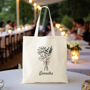 Personalisiert für ihren Blumenkrug Tragetasche