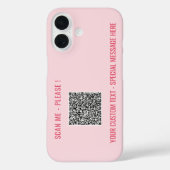 Personalisiert für Ihren QR-Code Benutzerdefiniert Case-Mate iPhone Hülle (Rückseite)