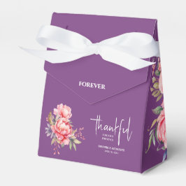 Personalisiert für immer dankbare Pink Peony Weddi Geschenkschachtel