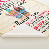 Personalisiert für meine Bestie, Freunde Geschenk Sherpadecke (3/4)