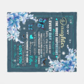 Personalisiert für meine Tochter aus dem Schmetter Fleecedecke (Vorderseite (Horizontal))