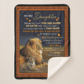 Personalisiert für meine Tochter aus dem Vater, Sherpadecke (Vorderseite)