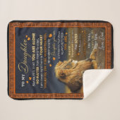 Personalisiert für meine Tochter aus dem Vater, Sherpadecke (Vorderseite (Horizontal))