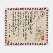 Personalisiert für meine Tochter aus der Mama Fleecedecke (Vorderseite (Horizontal))