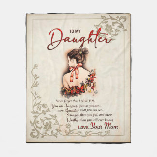 Personalisiert für meine Tochter von Mama Butterfl Fleecedecke